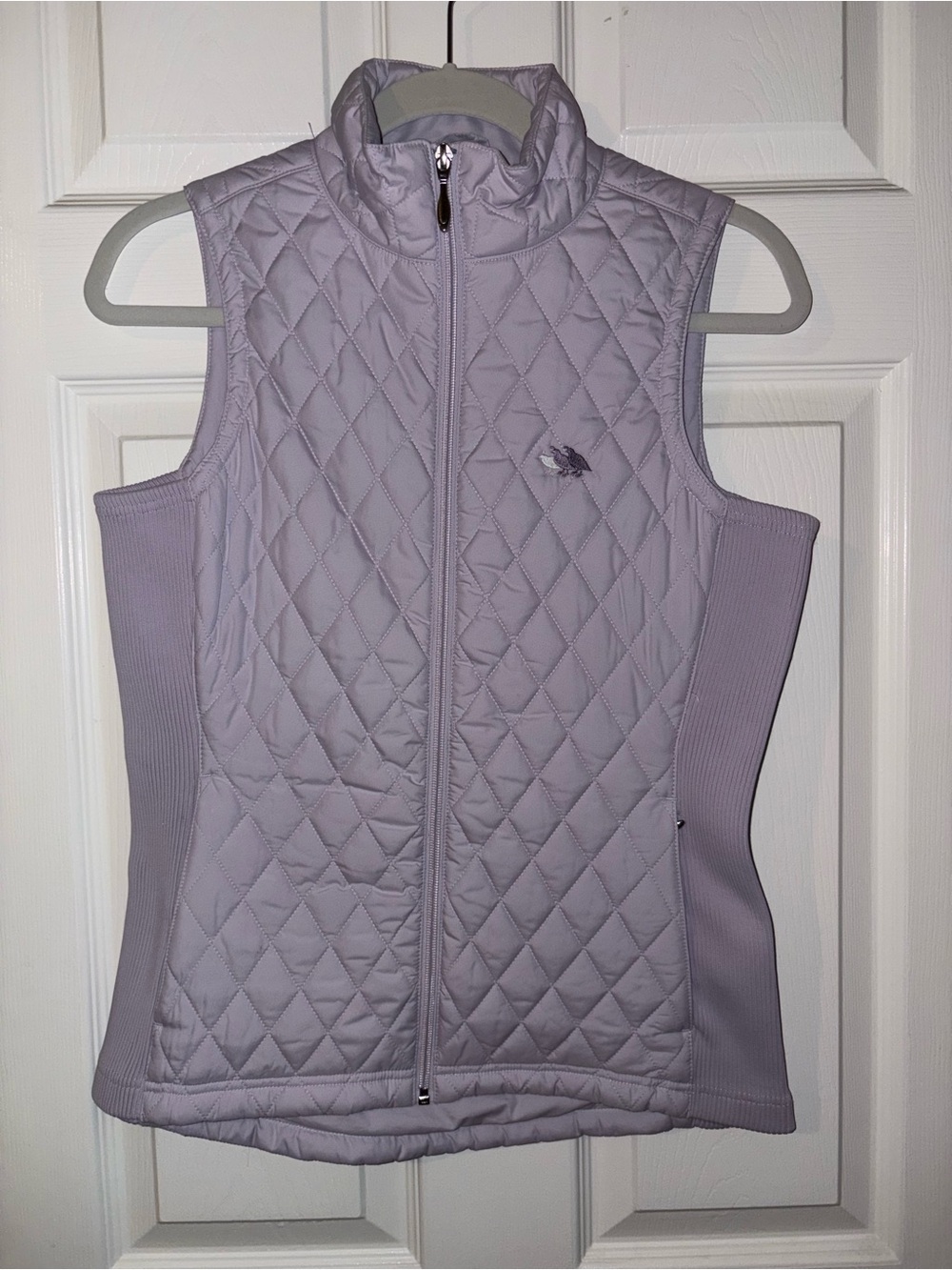 Sleeveless Quilted Vest in Lavender • Quail CC